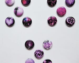 Refrigerator Magnets, Purple Designs