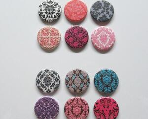 Refrigerator Magnets, Damask Designs