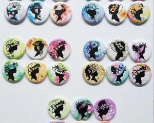 Refrigerator Magnets, Lady Silhouette