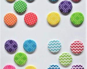 Refrigerator Magnets, Polka Dots, Diamonds, or Chevrons