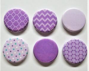 Refrigerator Magnets, Purple or Aqua