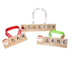 Personalized Christmas Scrabble Ornament