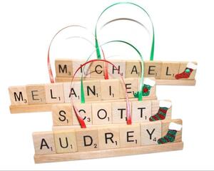 Personalized Christmas Scrabble Ornament