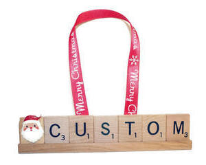 Personalized Christmas Scrabble Ornament