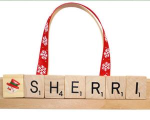 Personalized Christmas Scrabble Ornament