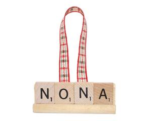 nonna scrabble ornament