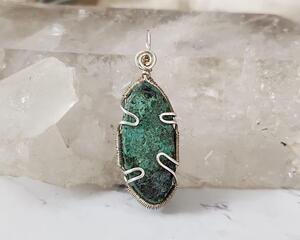Malachite Sterling Silver Pendant