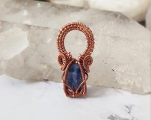 Blue Kyanite Copper Pendant