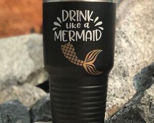 Stainless Steel Travel Tumbler Drink Like a Mermaid