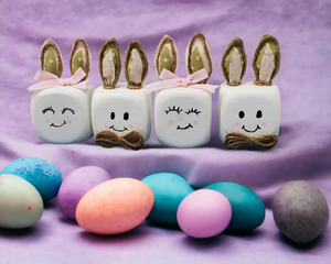 Bunny marshmallows for an Easter tiered tray