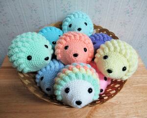 Amigurumi Baby Hedgehog, Assorted Colors