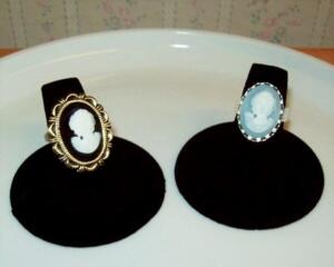 Victorian Lady Cameo Adjustable Ring