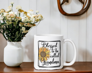 Blessed to be called grandma mug