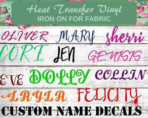 personalized shirt decals