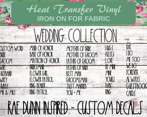 rae dunn wedding shirt decals