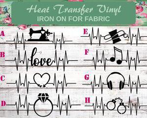 heartbeat shirt decals