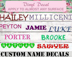 custom name decals
