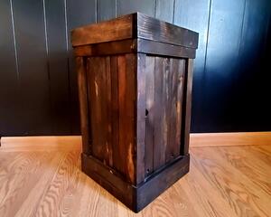 Wood Trash Can