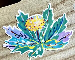 Colorful Dandylion Art Sticker