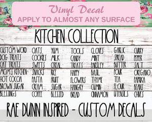 kitchen rae dunn decal