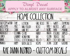 personalized rae dunn car decal