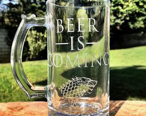 Engraved Game of Thrones Beer Mug