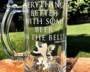 Engraved Game of Thrones Pint Mug