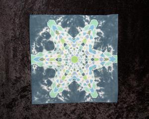 100% Cotton Bandana - Greens and Blues