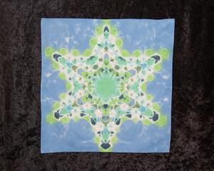 100% Cotton Bandana - Greens and Blues