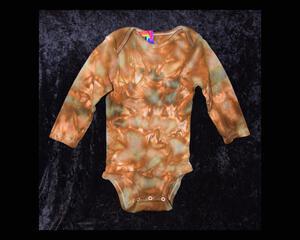 18 mo. bodysuit - Golden Brown & Gray