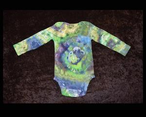 24 mo. bodysuit - Blue & Green Geode