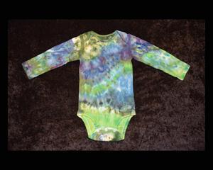 18 mo. bodysuit - Blue & Green Geode