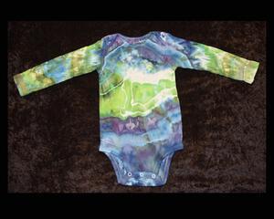 24 mo. bodysuit - Blue & Green Geode