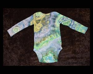 24 mo. bodysuit - Blue & Green Geode