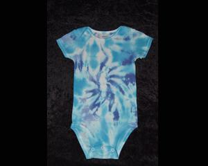 24mo. bodysuit - Blue and Purple Swirl