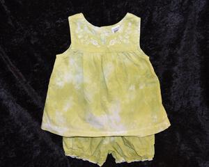 12 mo. Tank Dress and Bloomers set - Light Green