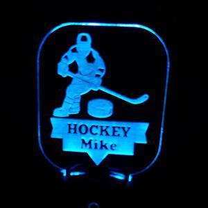 engraved hockey night light