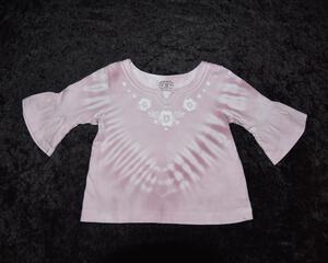 18mo Bell-sleeved Shirt - Rose Pink