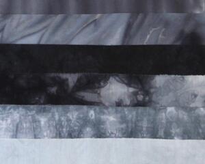 Shades of gray  scrap bundle, hand dyed quilting cotton