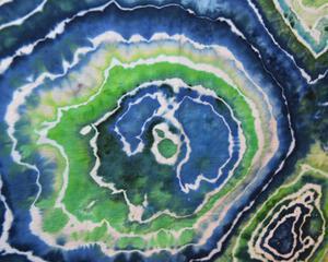 Flour Sack Towel Set - Blue & Green Geode