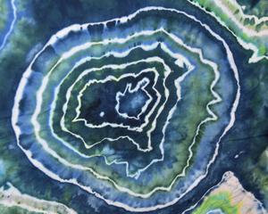 Flour Sack Towel Set - Blue & Green Geode