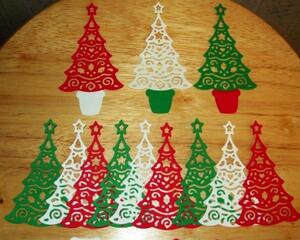 Diecut Christmas Trees with Stands