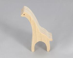 Handmade wood toy Giraffe cutout, crafted in a Toymakers Shop from high-quality, unfinished wood. Freestanding and stackable, part of the Itty Bitty Animal Collection. Perfect for creative painting and imaginative play.