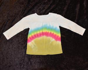 12mo. Long Sleeve shirt - Rainbow