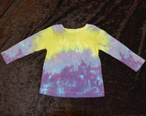 12mo. Long Sleeve shirt - Green, Purple, Blue