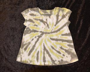 18mo. shirt - Yellow & Green Spiral