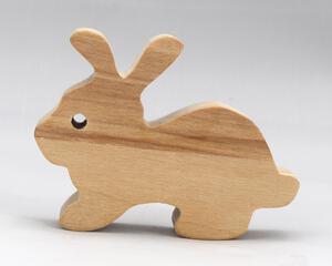 Handmade unfinished wood toy bunny rabbit cutout free standing and stackable. It is an excellent pretend toy. The bunny is sanded and ready to paint and use for crafts. Please check out my Itty Bitty Animal Collection for many other wood toy cutouts.