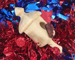 Handmade Wood Birdhouse Ornament Collectable Christmas Tree Ornament shapeed like a Christmas tree. Made from select-grade hardwoods, hand-sanded, and finished with a custom blend of oils and waxes using traditional woodworking tools.