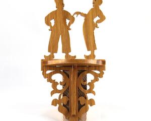 Handcrafted Victorian Wall Shelf made from premium hardwood, skillfully finished with Polyurethane for home decor or showcasing small items.