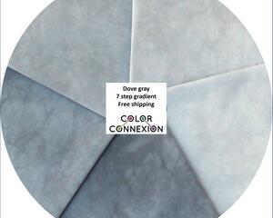 gray quilting cotton bundle, hand dyed ombre gradient fabric